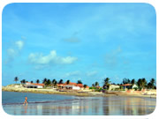 A Barra do Rio Jaguaribe, em Fortim